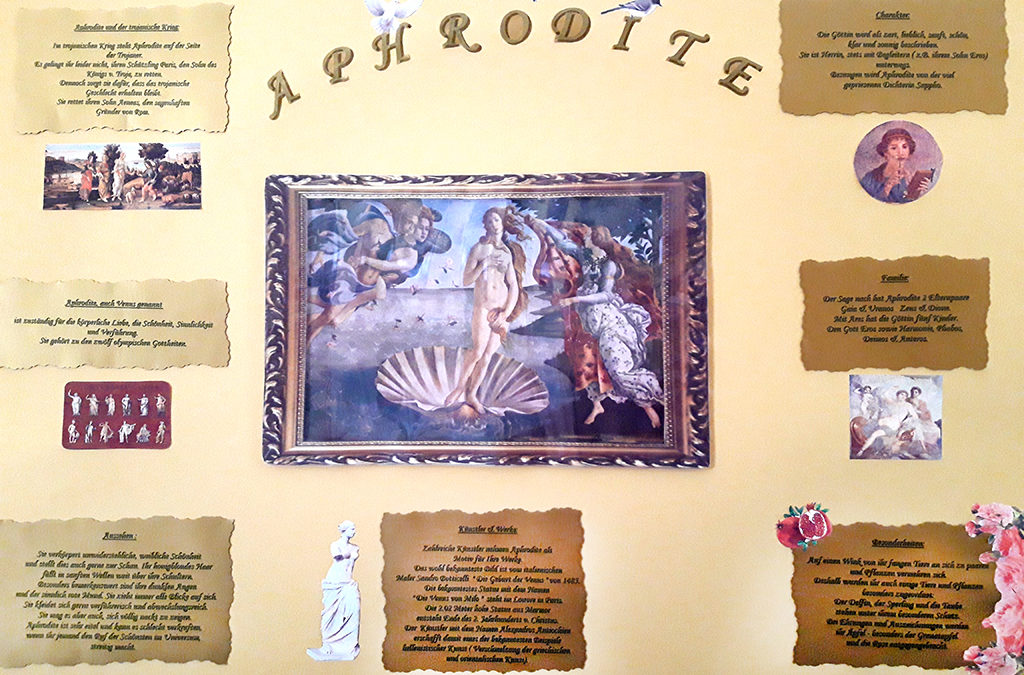 Kunstgeschichte 8. Klasse Renaissance: Plakate zu Gottheiten