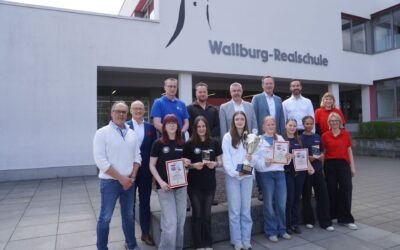 Wettbewerb der unterfränkischen Schulsanitätsdienste an der Wallburg-Realschule Eltmann am 20.04.2026