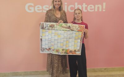 Maya W. aus der Klasse 8d gewinnt den Ferienkalenderwettbewerb 2026
